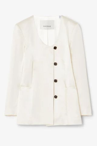 House of Dagmar Collarless Blazer