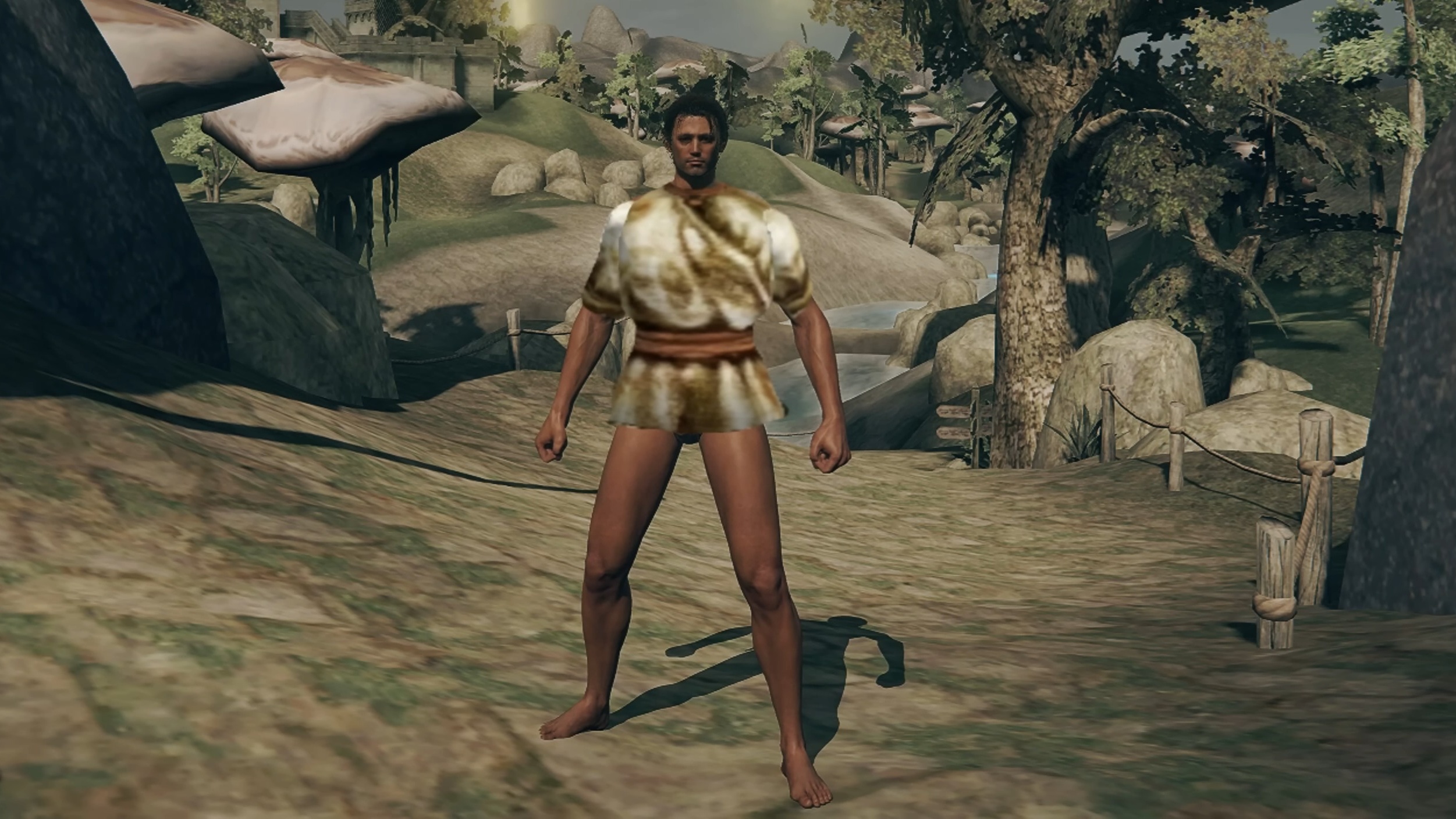 Elden Ring character wearing Morrowind rags.