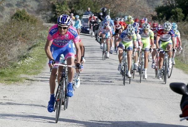 Michele Scarponi (Lampre-ISD) makes his move