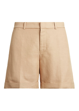 High-Rise Linen Shorts
