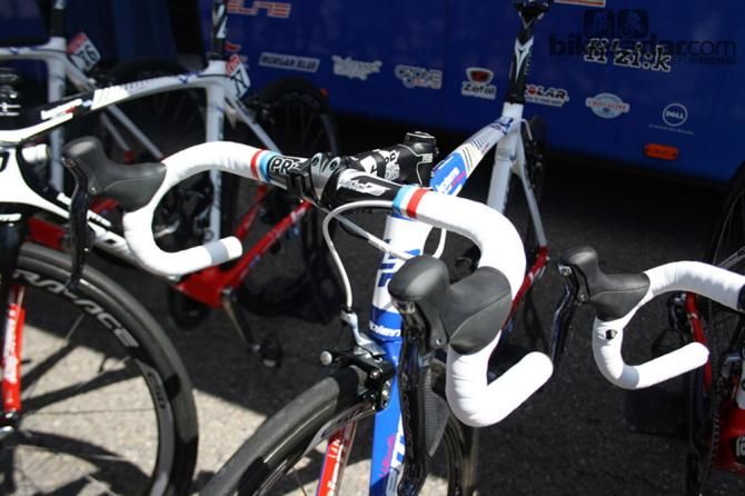 Arthur Vichot&rsquo;s (FDJ) Lapierre decked out in the colours of the winner of the French National Championships