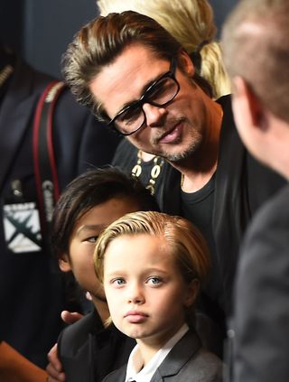 Brad Pitt and Shiloh Jolie-Pitt