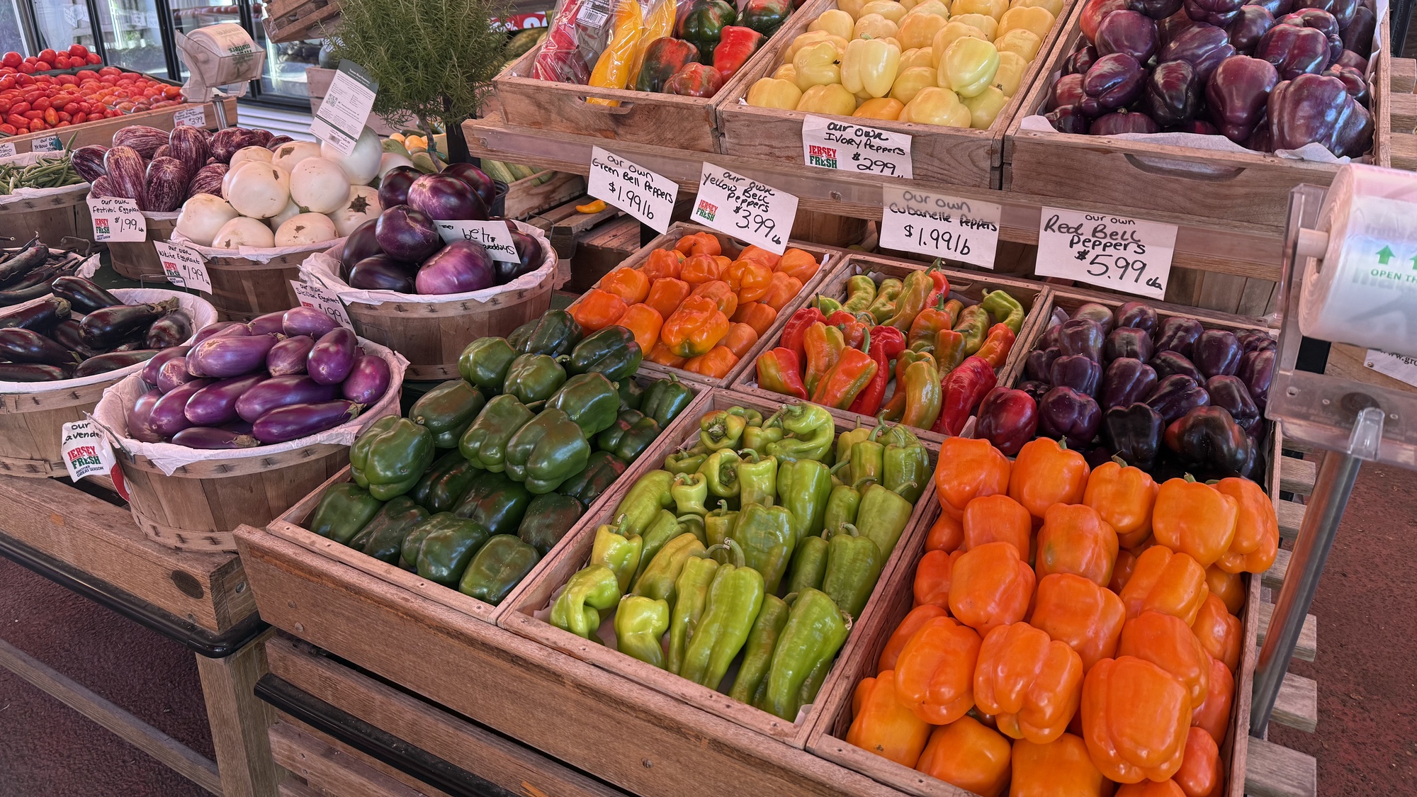 iPhone 16 Pro shot of a produce stand