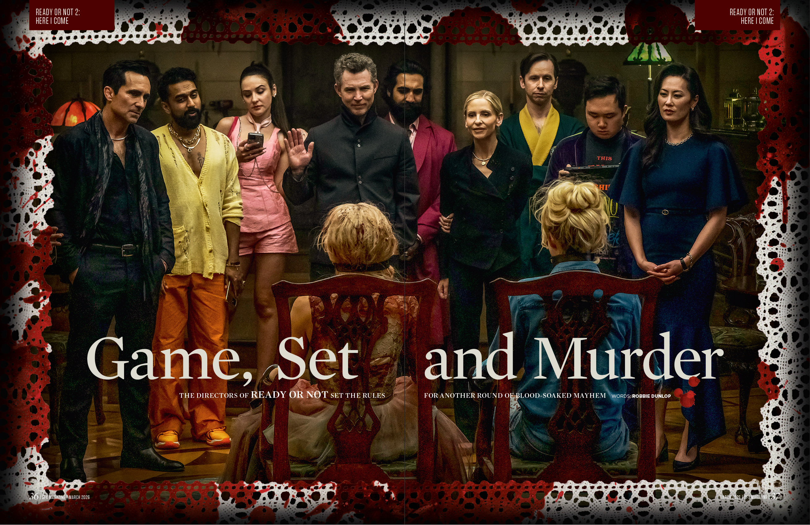 Eleven members of the cast of Ready Or Not: Here I Come.