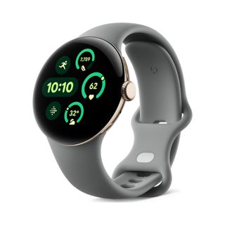 Google Pixel Watch 3 41mm Official Render - Active Band - Hazel - Side