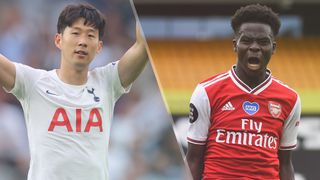 Son Heung-Min of Tottenham Hotspur and Bukayo Saka of Arsenal could both feature in the Tottenham vs Arsenal live stream