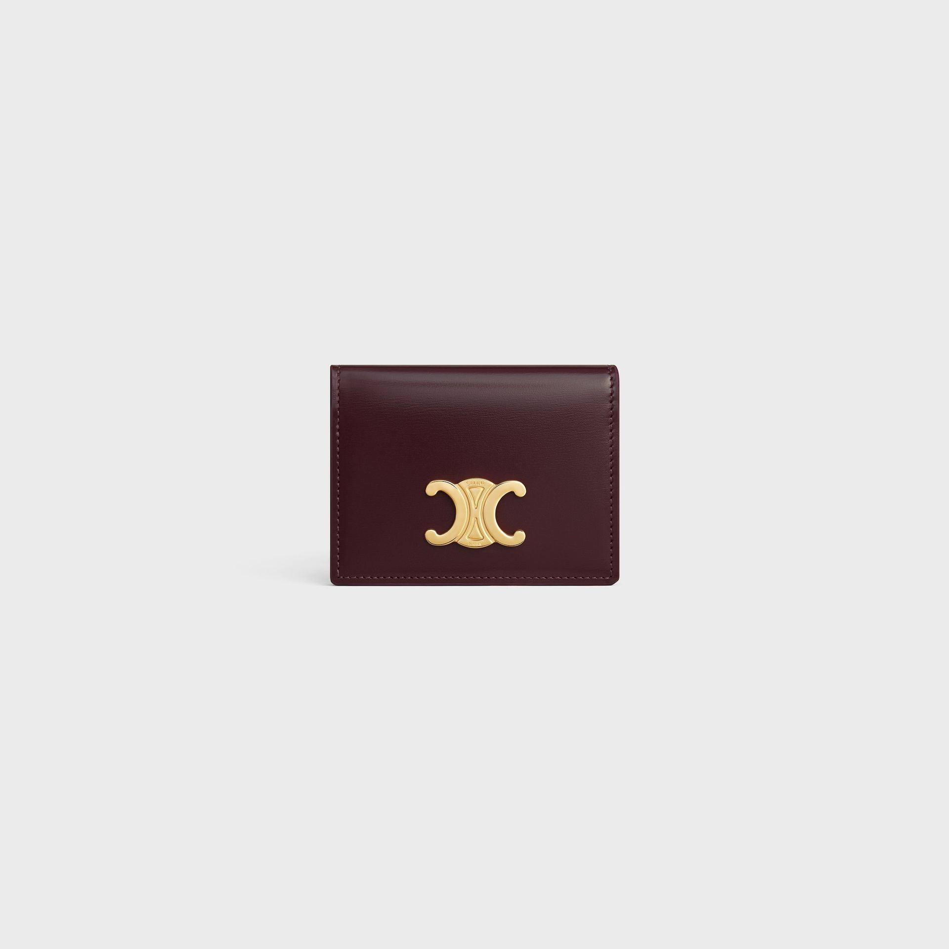 Bi-Fold Card Holder in Shiny Calfskin