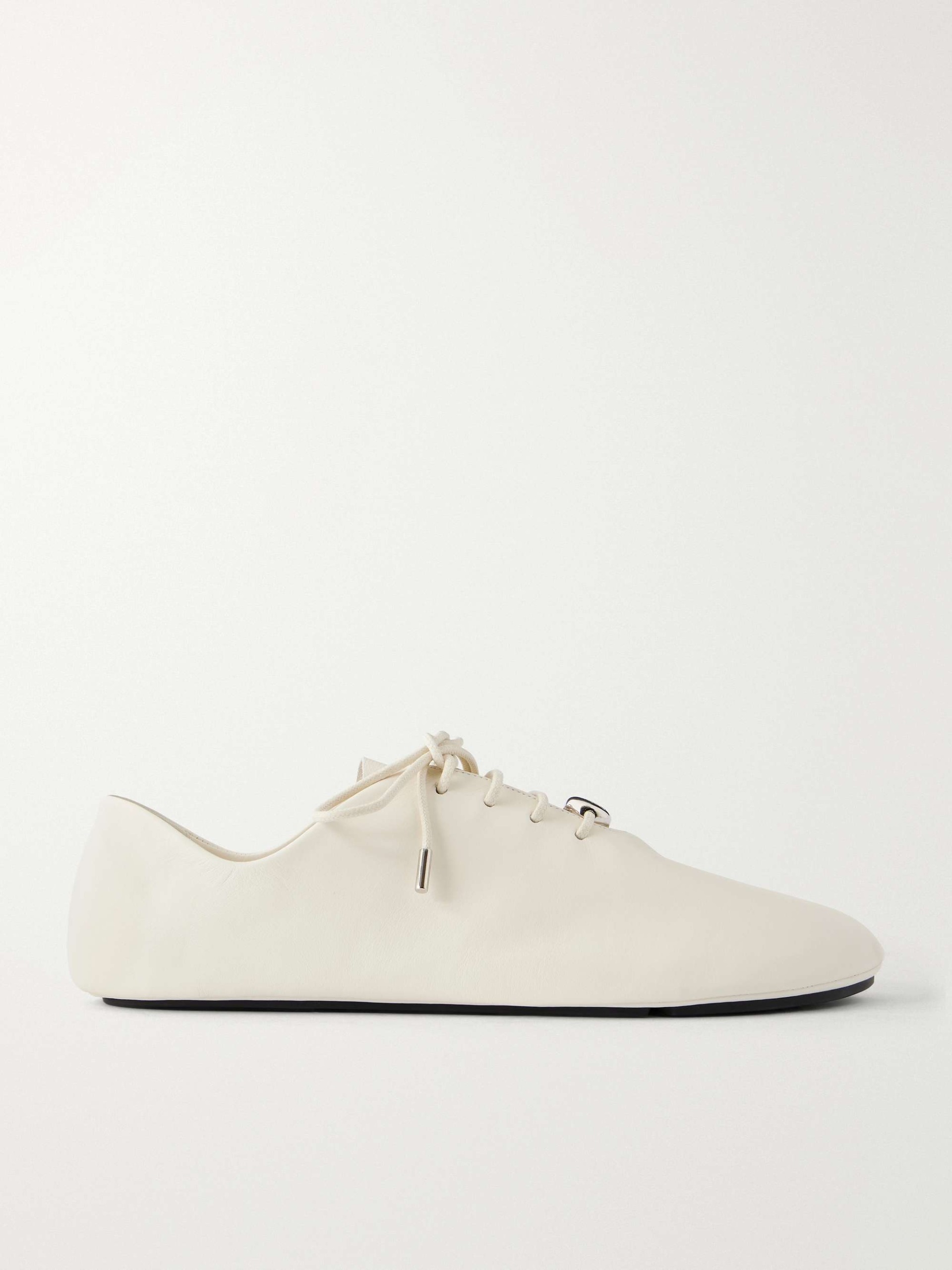 Pebble Embellished Leather Sneakers