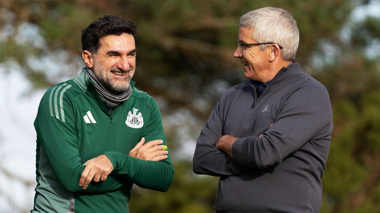 Jay Monahan and Yasir Al-Rumayyan at the Alfred Dunhill Links Championship