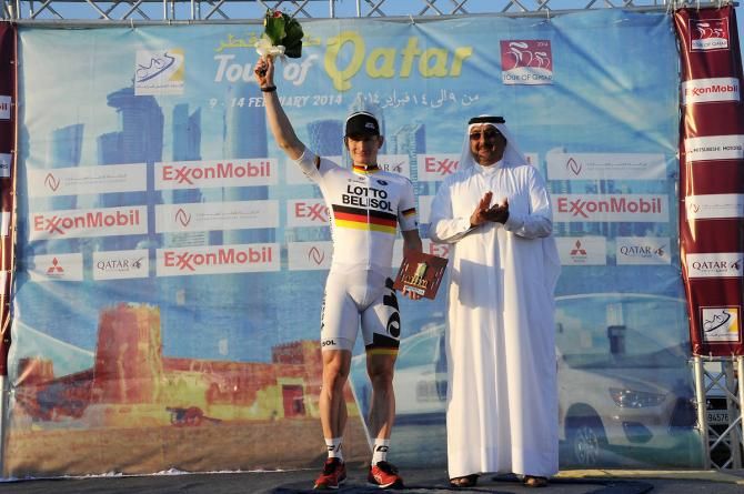 Stage winner Andr&eacute; Greipel (Lotto Belisol)