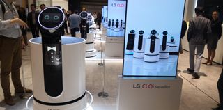 A photo of an LG robot
