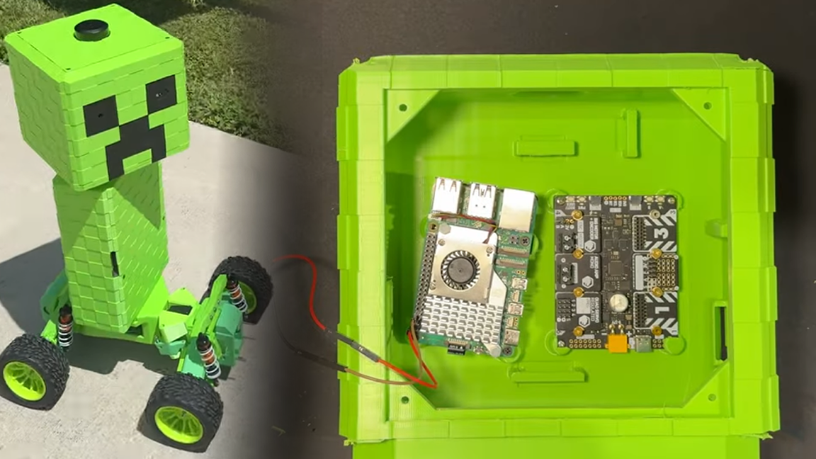 This Raspberry Pi Creeper robot is bringing our Minecraft nightmares to real life