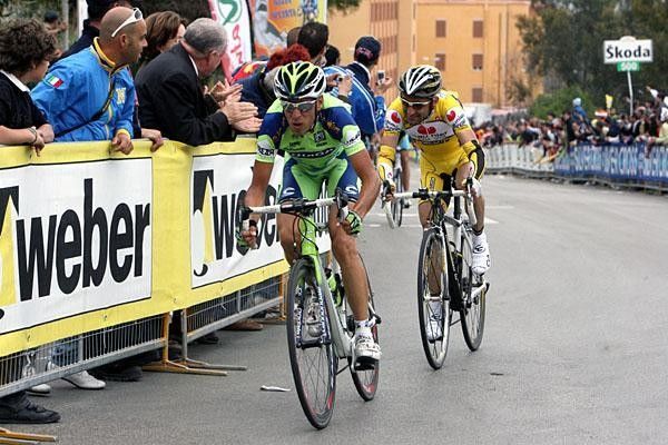 Vincenzo Nibali (Liquigas) heads home.