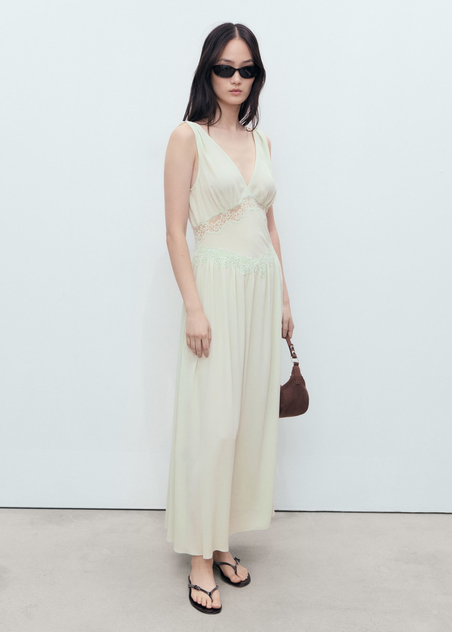 Lace Camisole Dress - Women | Mango Usa