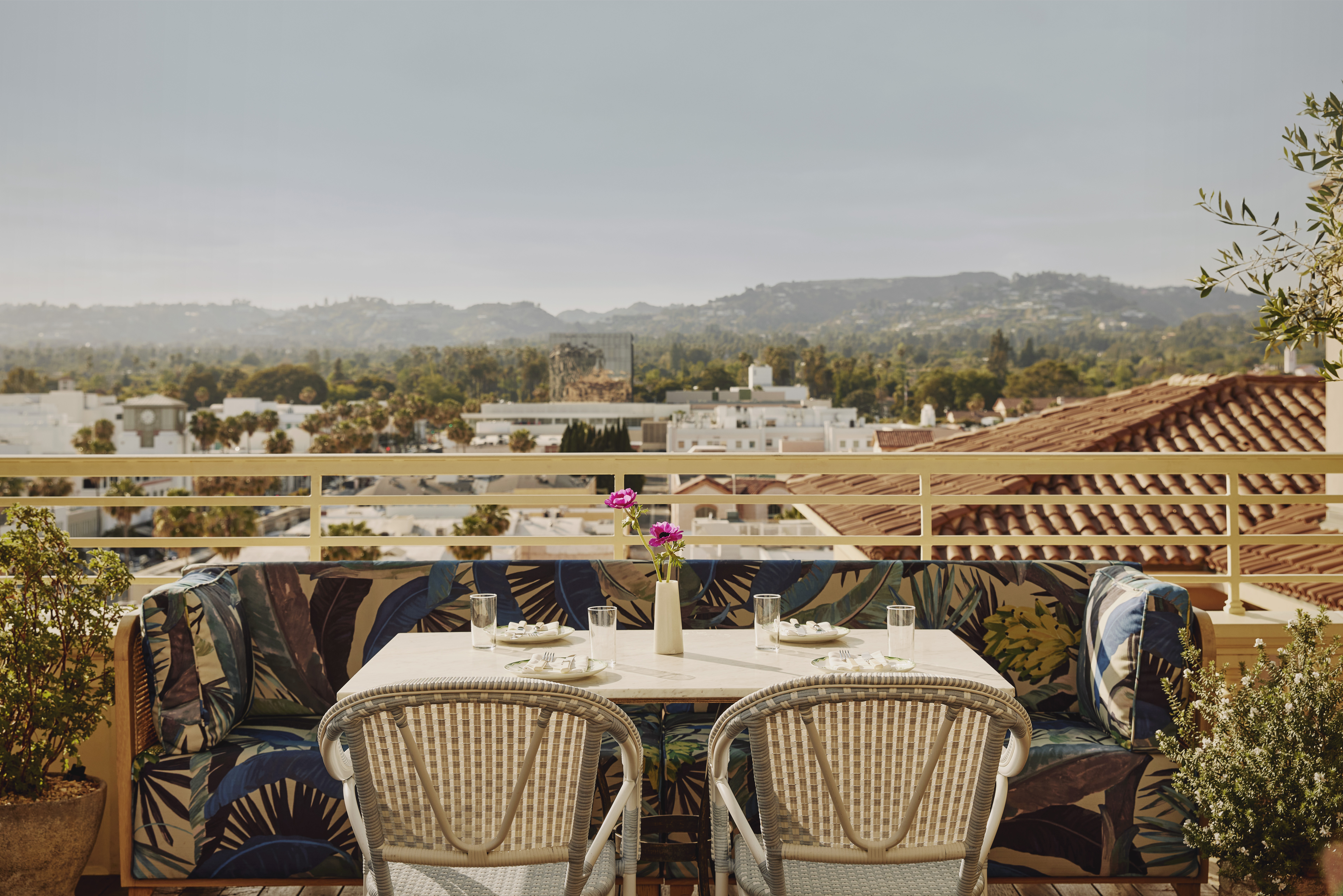 The Maybourne Beverly Hills terrace