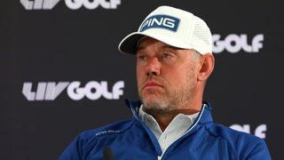 Lee Westwood speaks at a press conference for the LIV Golf Invitational Series on 8 June 2022