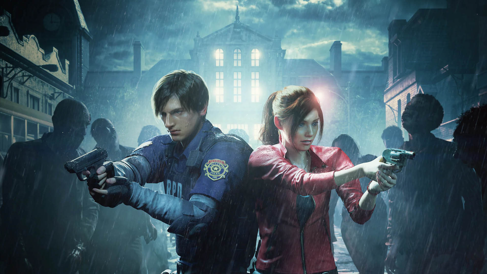 Resident Evil 2 title screen.