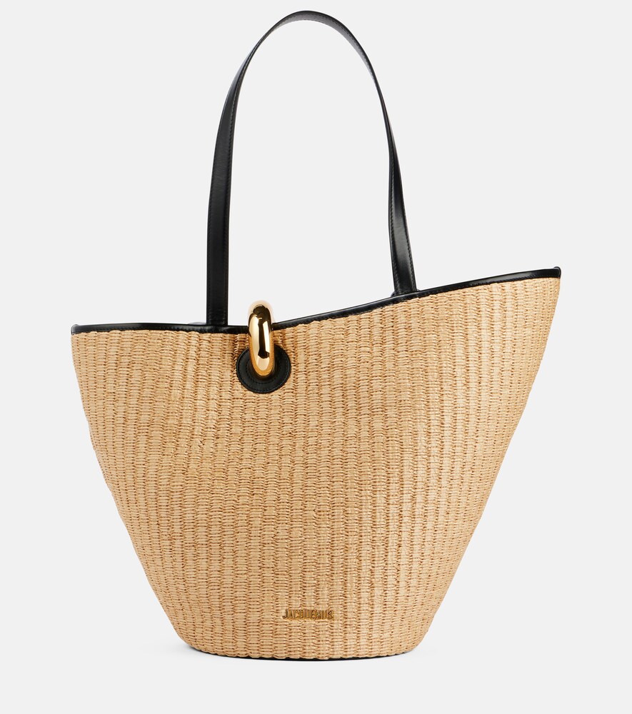 Bambola Raffia-Effect Basket Bag