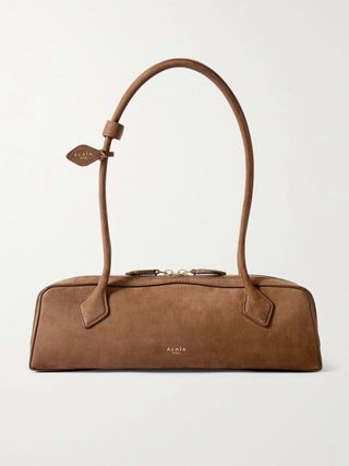 Le Teckel Medium Nubuck Shoulder Bag