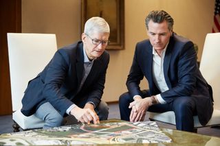 Apple Destination Home Build Site Tim Cook Gavin Newsom