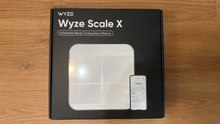 a photo of the Wyze Scale X in it's box