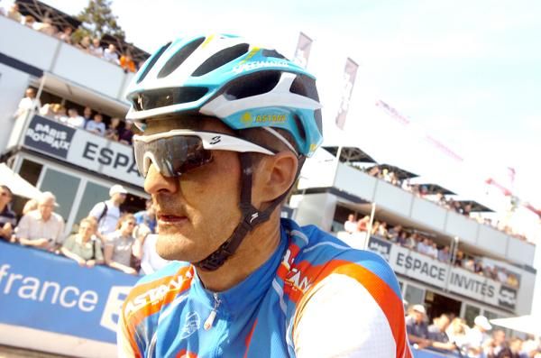 Gorazd Stangelj (Astana) probably wondering where he went wrong.