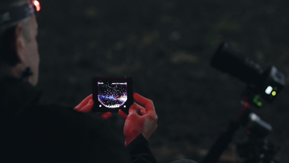 The ArcBlue C24 astrophotography camera used by a photographer