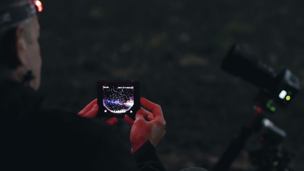 The ArcBlue C24 astrophotography camera used by a photographer