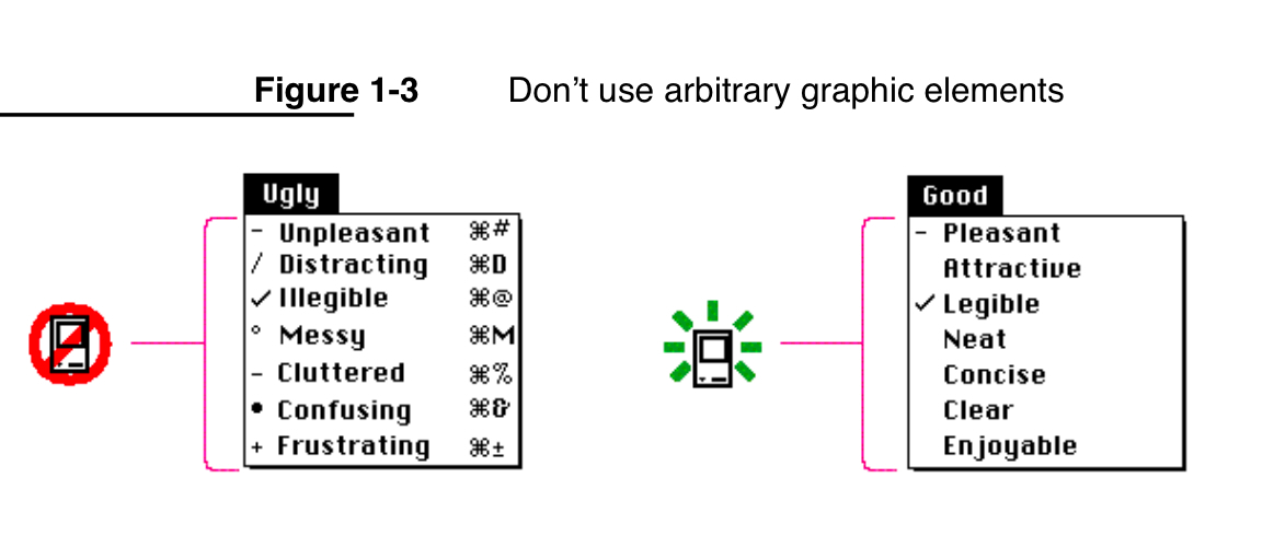 Macintosh design guidelines