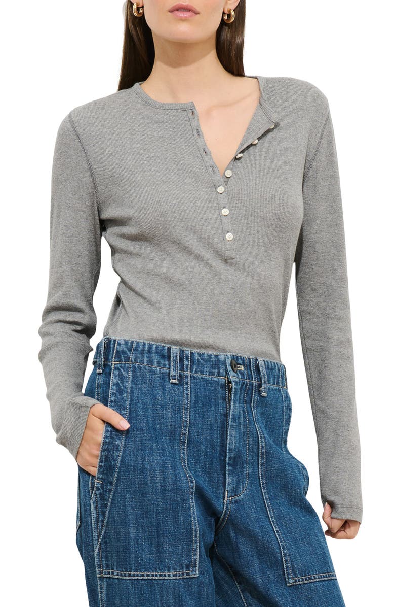 Laine Cotton Blend Rib Henley