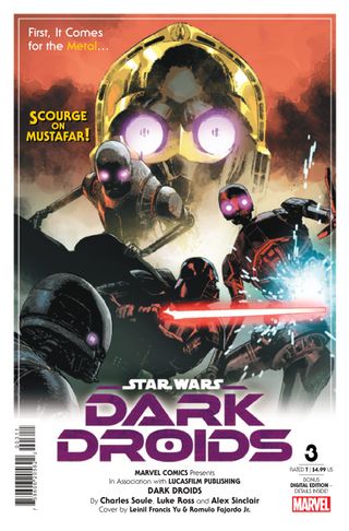 Cover for Star Wars: Dark Droid #3.