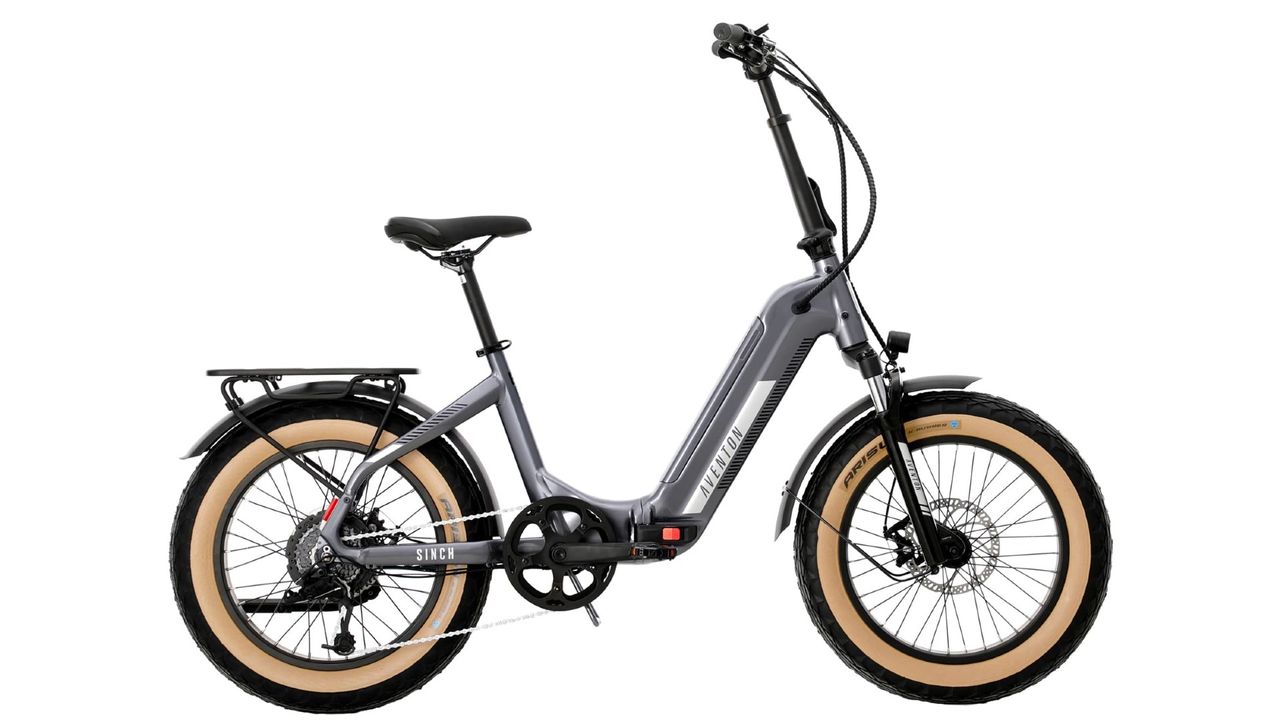 Aventon Sinch.2 folding e-bike in quicksilver