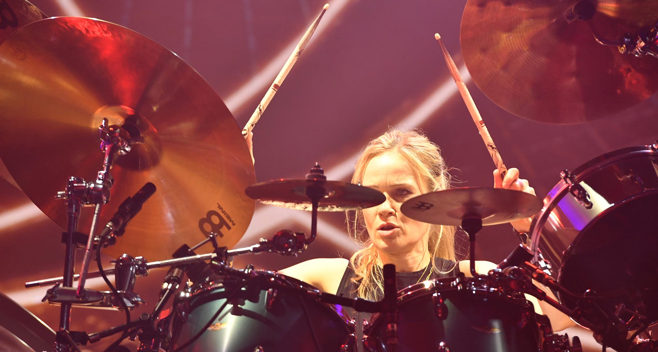 Anika Nilles of Rush performs live.
