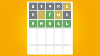 Wordle answer 710 on a yellow background