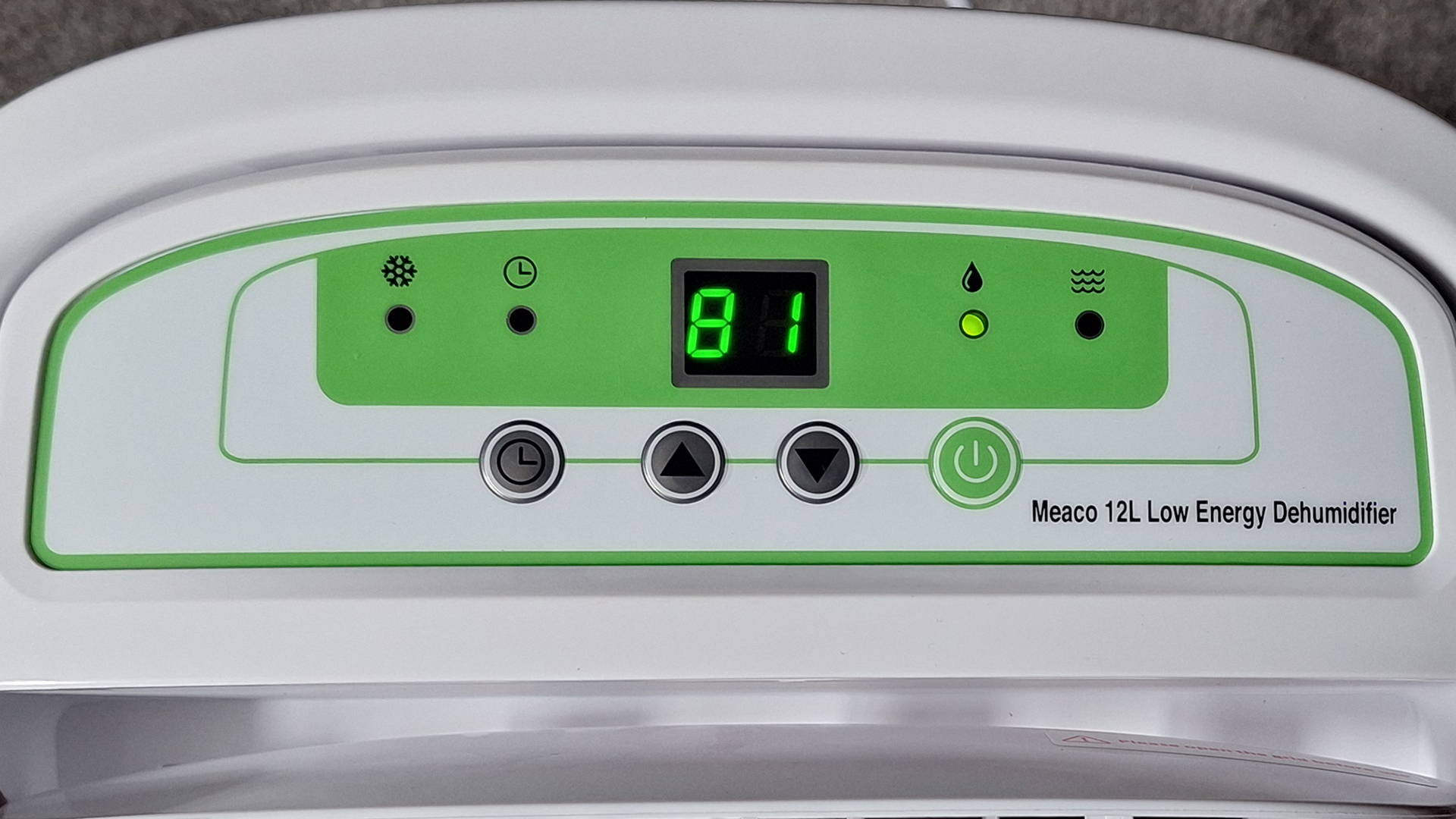 Meaco Low Energy Dehumidifier in reviewer's home