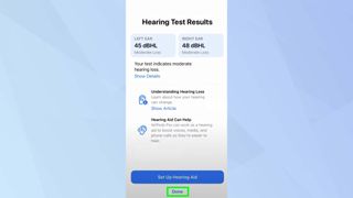  Hearing test complete