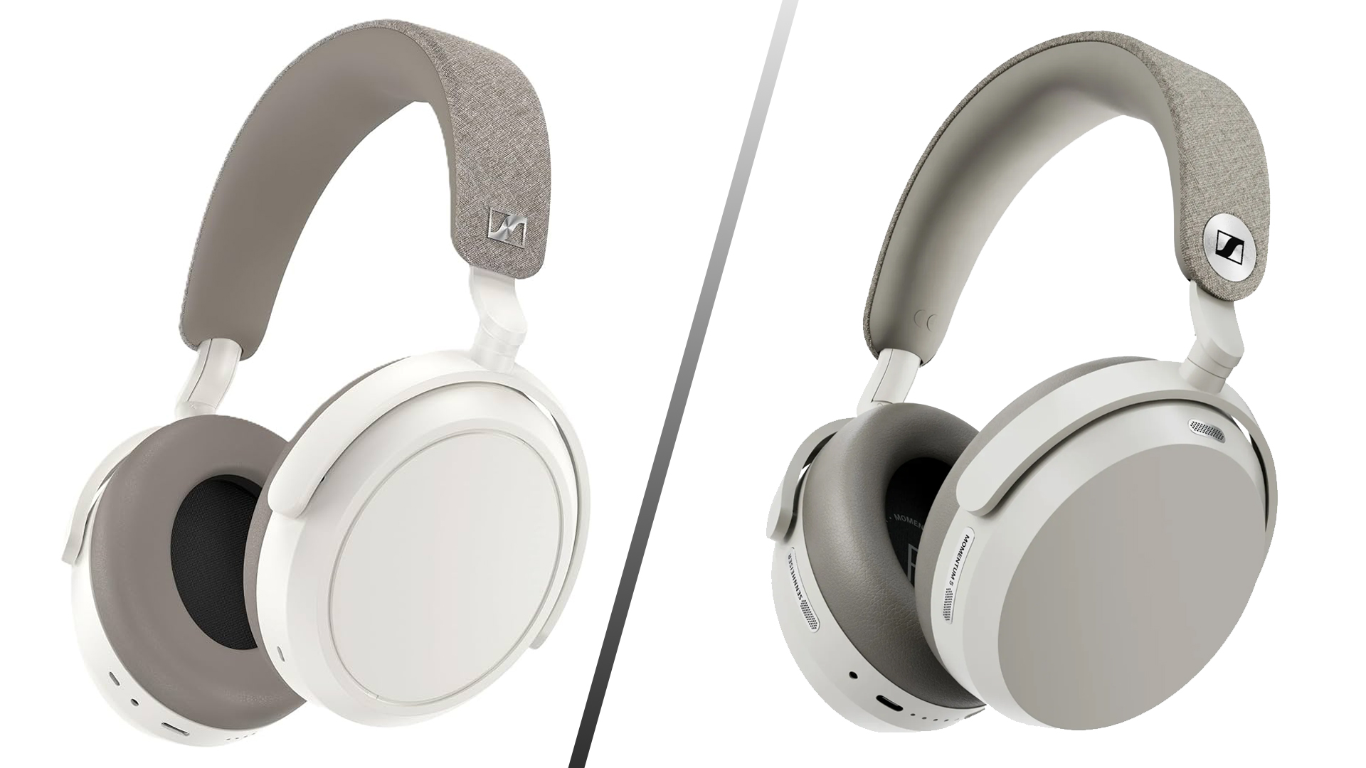 The Sennheiser Momentum 4 and 5 side by side. 