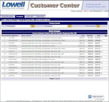 Lowell Manufacturing Offers Customer Center Web Portal