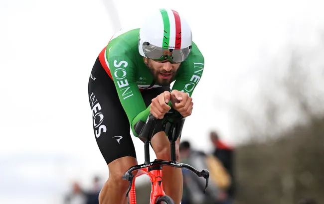 Filippo Ganna vince il Campionato Italiano a Cronometro (foto: Getty Images)