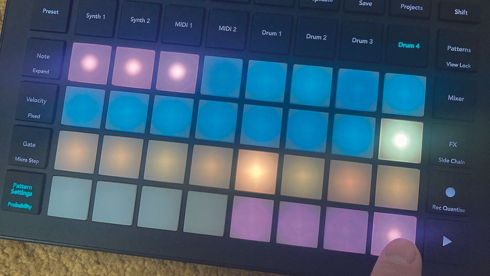 Creative drum programming using Novation Circuit Tracks groovebox