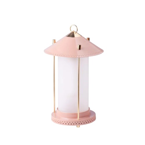 Pooky x Novogratz medium stefan rechargeable lantern in blush