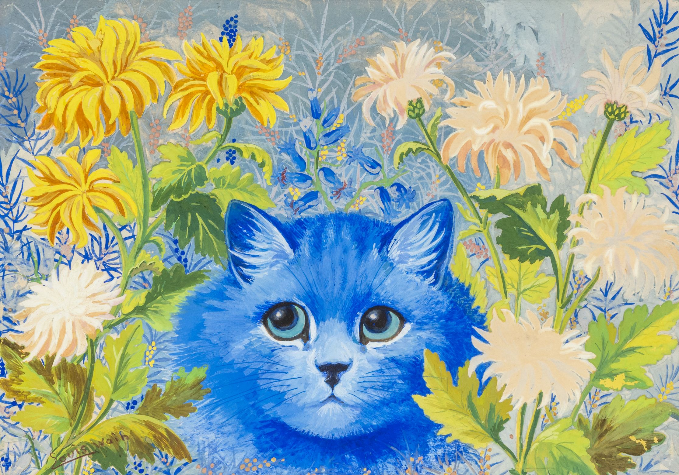 Louis Wain cat painting