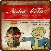 Rognee Fallout Nuka Cola Tin Poster Rognee Fallout Nuka Cola Tin Poster