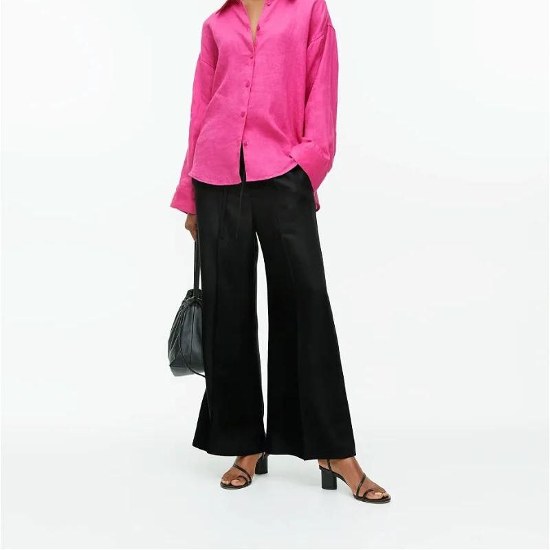 Kick Flare Drawstring Trousers
