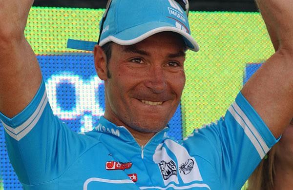 Erik Zabel (Team Milram) at the top of the podium