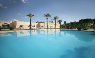 The swimming pool at Masseria Antonio Augusto hotel, Lecce, Italy