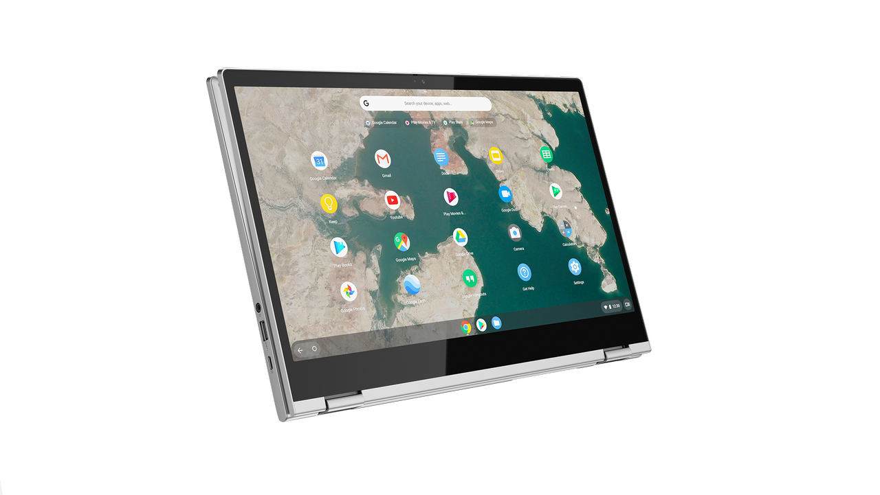 The 15-inch Lenovo Chromebook C340 in gray.