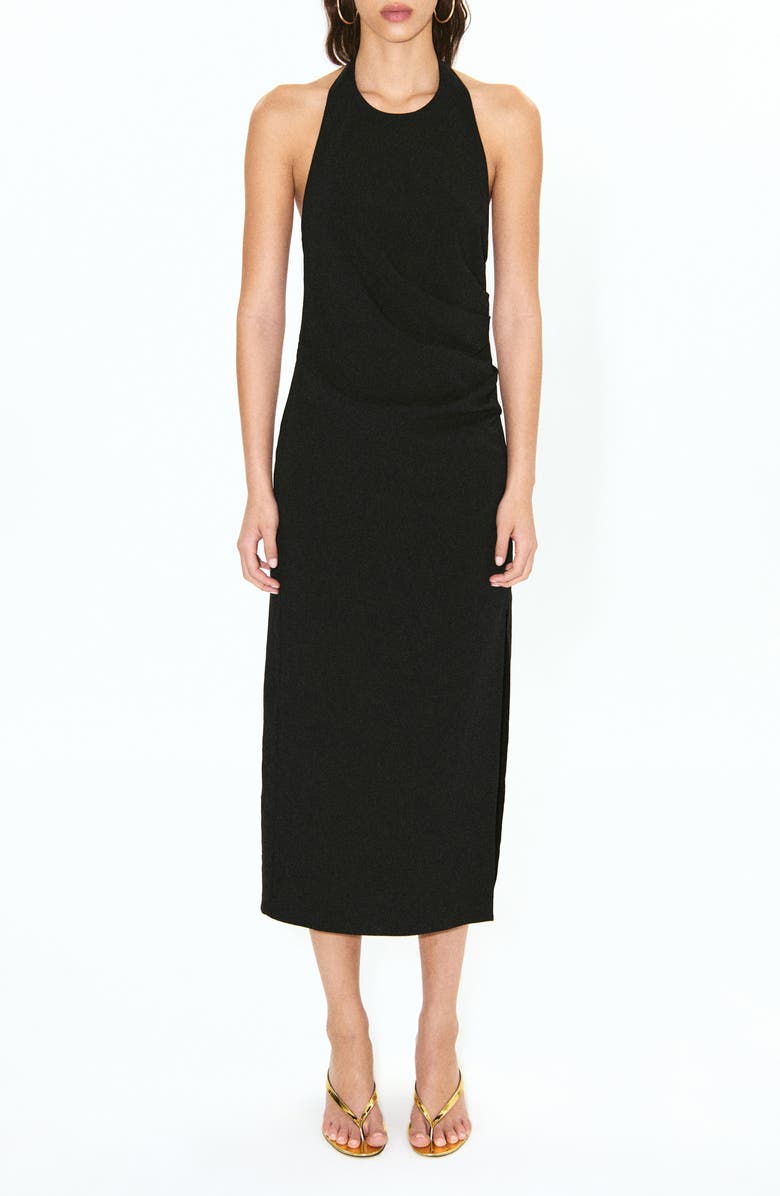 Starring Hailey Bieber Lola Halter Neck Dress