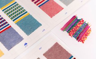 Knitwear samples and painted proptypes