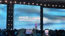 AMD CEO Lisa Su pictured on stage during the opening keynote at AMD Advancing AI 2026, hosted at the Moscone Center in San Francisco.